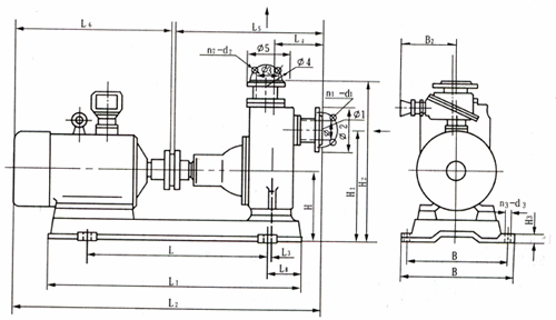 CYZ-A自吸式離心油泵安裝圖